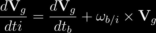 derivative is taken wrt the interial frame Using