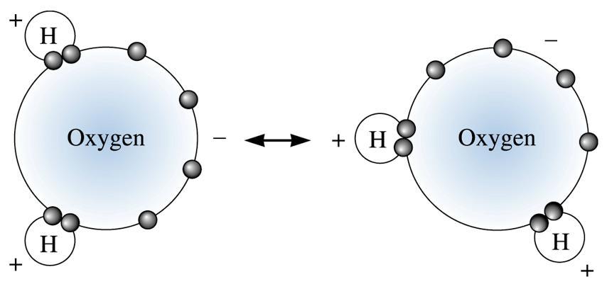 2003 Brooks/Cole Publishing / Thomson Learning Figure 2.14 The Keesom interactions are formed as a result of polarization of molecules or groups of atoms.