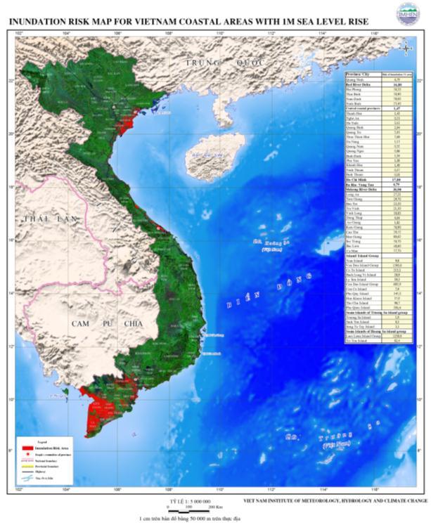 100-year return period in Hai Phong could be over 600 cm. 4.