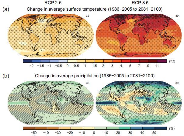 - The high latitudes are likely to experience an increase in annual mean precipitation by the end of this century under the RCP8.5 scenarios.