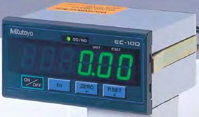 EC Counter SERIES 542 Low-cost, Assembly, Type Display Unit Employed the DIN size (96 X 48mm) and mount-on-panel configuration, which greatly facilitates the incorporation into a system.