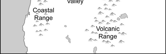 A desert B river valley C coastal range D volcanic range Correct response: B Match to GLE: This item asks students to examine the connection between farming and