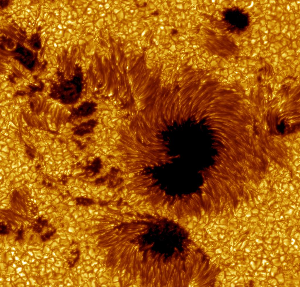 A typical sunspot group Umbra can be 3x Earth sized Filamentary penumbra How do we know