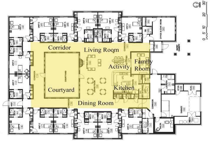 Due to the limited accessibility this courtyard is not used by the residents and