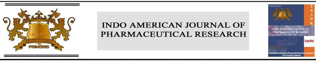 Page3643 Indo American Journal of Pharmaceutical Research, 2015 ISSN NO: 2231-6876 UV SPECTROPHOTOMETRIC ANALYSIS FOR THE DETERMINATION OF MEFENAMIC ACID IN PHARMACEUTICAL FORMULATION Bhagyashree R.