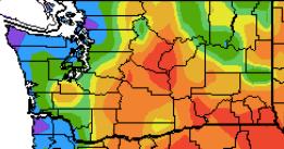 Western WA was not quite as warm but still had temperature anomalies between 3 and 6 F above normal. For example, Hoquiam and Vancouver were 4.8 and 5.4 F above normal, respectively (Table 4).