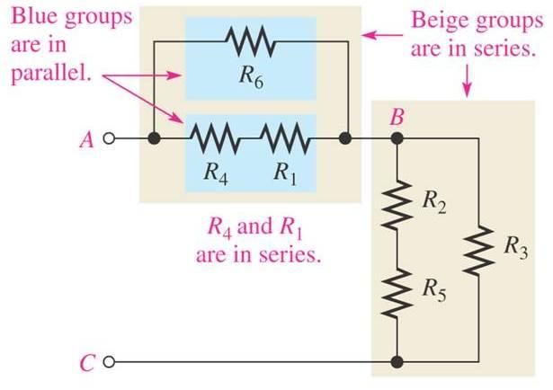 Identify Series-Parallel Relationships A series-parallel circuit