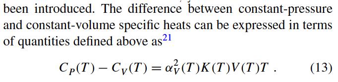 Constant-pressure Specific Heat The QHA allows to compute constant-pressure thermodynamic quantities: constant-p constant-v J.