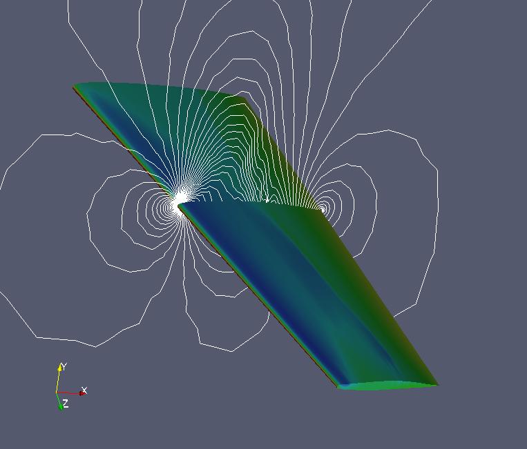 Wing optimization Optimized shape
