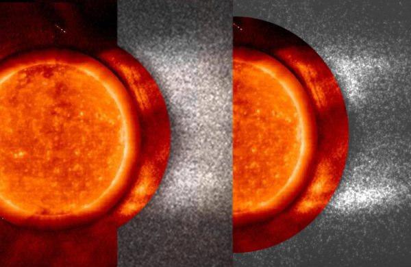 cromosphere (HEIT), inner corona (HECOR) @ He 304 A and outer corona (SCORE) @ HI 1216