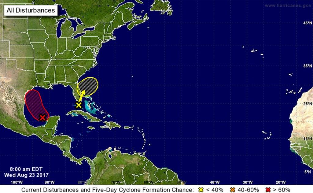 Tropical Outlook Atlantic Disturbance 1 (Harvey) (as of 8:00 a.m.
