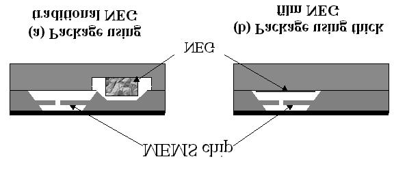Studies on MEMS vacuum packaging using NEG thick film to eliminate gas, which deteriorates the vacuum condition in the cavity of MEMS device, is described in this paper.