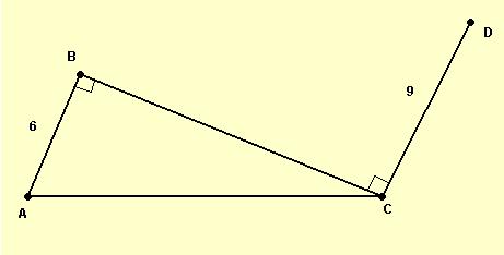 16) A rectangle has dimensions 10 cm by 5 cm. Determine the measures of the angles at the point where the diagonals intersect.