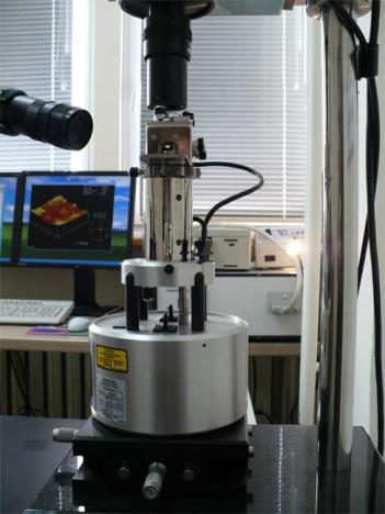 Optical microscope Microscopic observations of polymer surface changes are carried out by means of an optical microscope, equipped with a colour digital camera at different magnification.