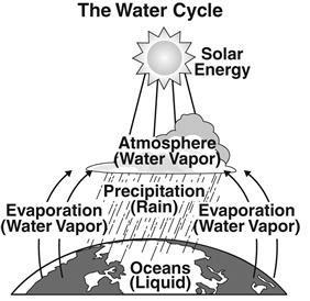 The water cycle is an integral part of the natural mechanism for transporting and recycling water on Earth. An important step in this process is evaporation.