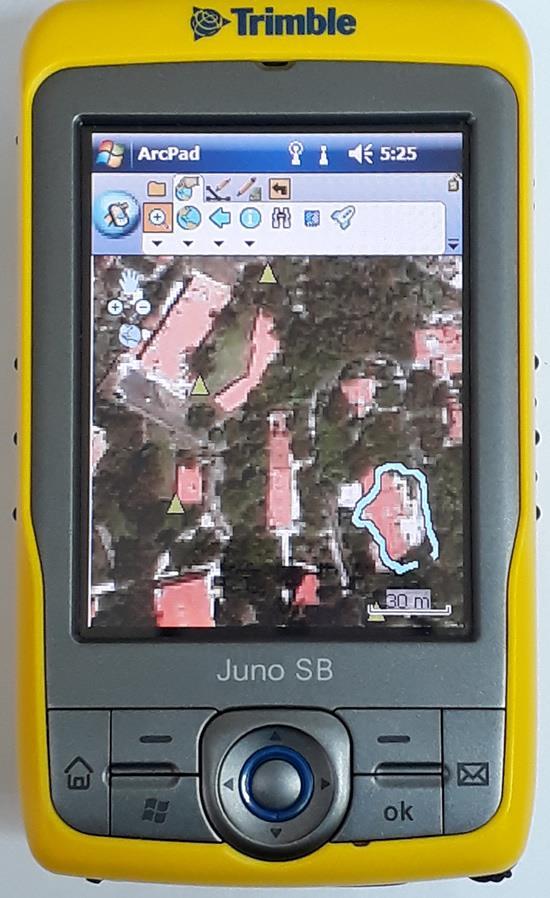 layers: Garmin GPS and Trimble Juno with