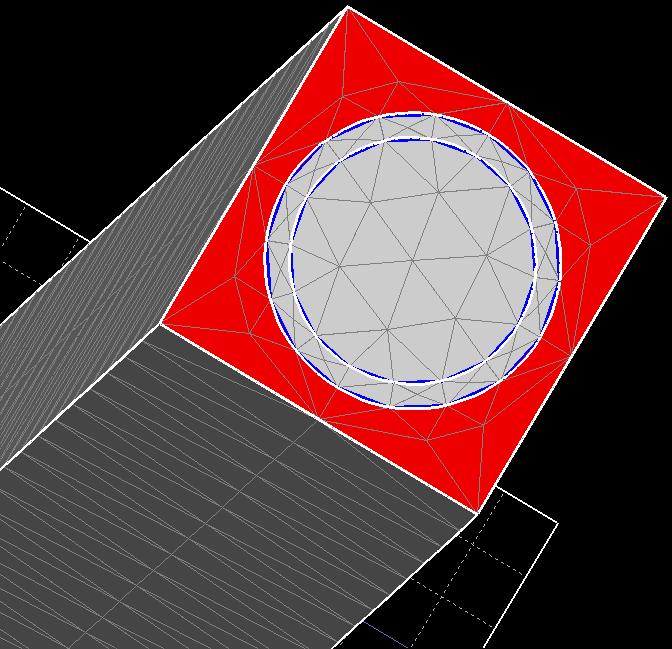 Figure 7. CFD Surface Mesh for Single PWR Cell.