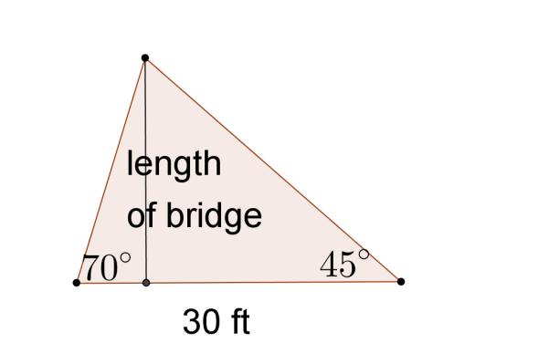 Find the missing angle and then use the Law of Sines to find the missing sides. 6.