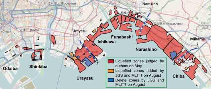 Much land has been reclaimed in the Tokyo Bay area since the seventeenth century.