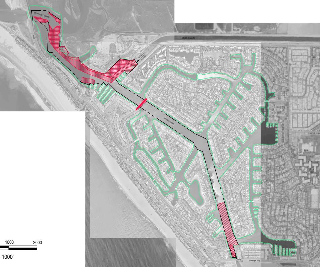 Entrance Channel -12 ft 47,000 CY Eelgrass Mitigation Site Sunset Aquatic Marina -9 ft 23,000 CY Bolsa Channel -10 ft 16,000 CY Main Channel West and Peters Landing -10 ft 39,000 CY Bolsa Sediment