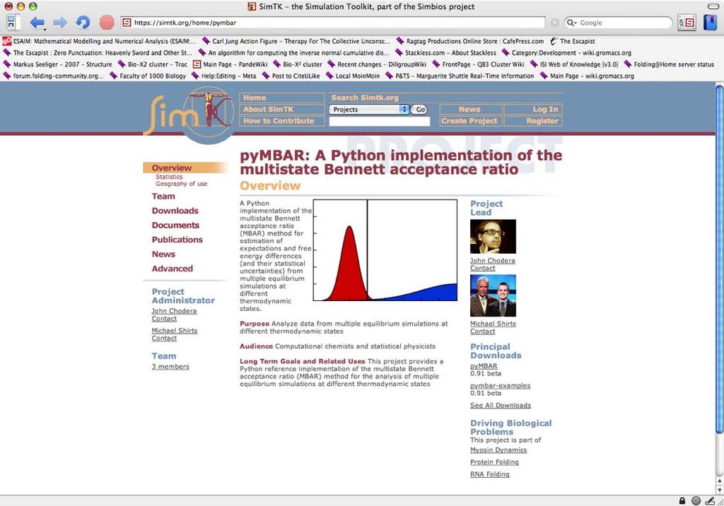 Multistate Bennett acceptance ratio (MBAR) The MBAR method provides statistically optimal