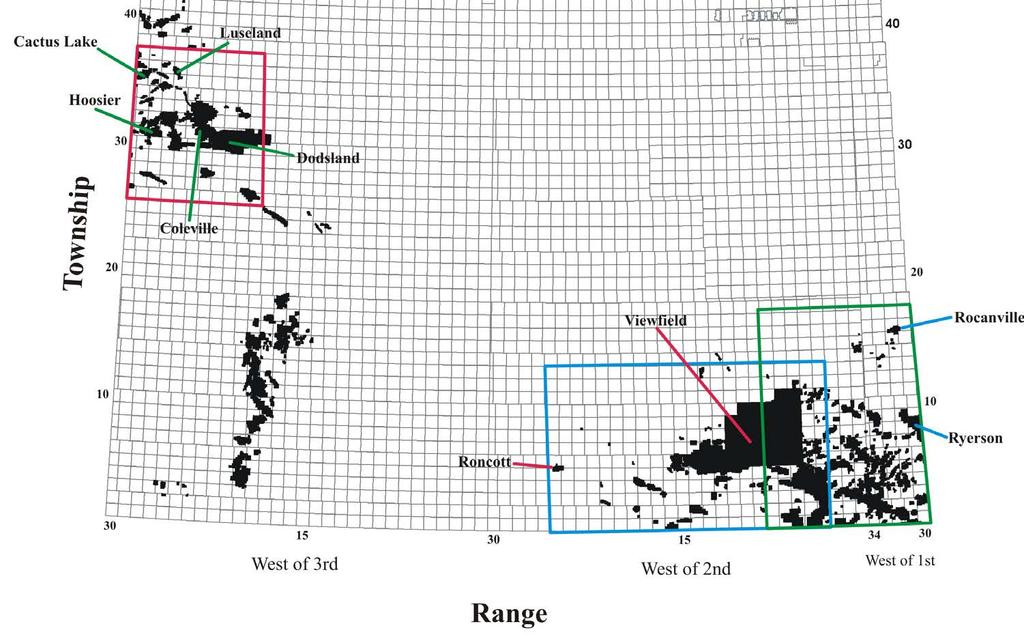 Bakken Geological Study Focus Areas 28 This project