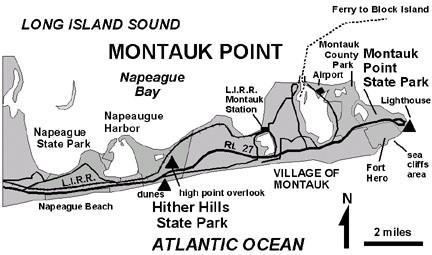 Figure 1 Map of Montauk Point, eastern Long