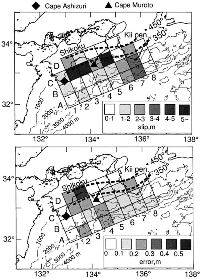 238 Y. TANIOKA AND K. SATAKE: THE 1946 NANKAI EARTHQUAKE Fig. 3.