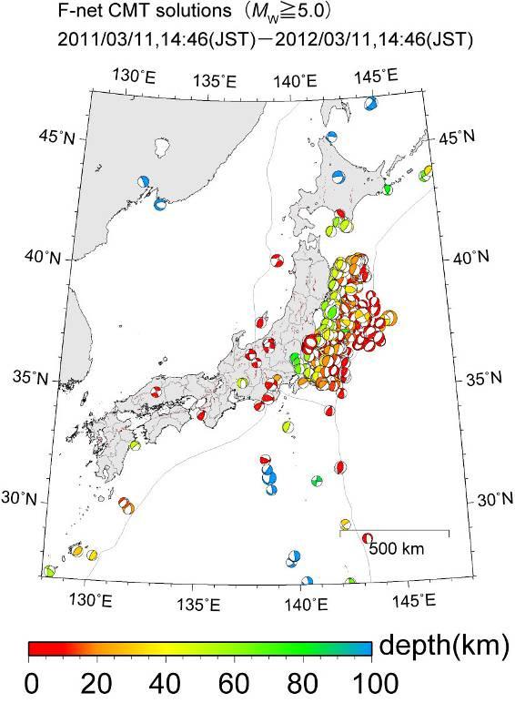 with the previous studies and empirical relationship. Figure 1. Spatial distribution of earthquakes greater than M w 5.