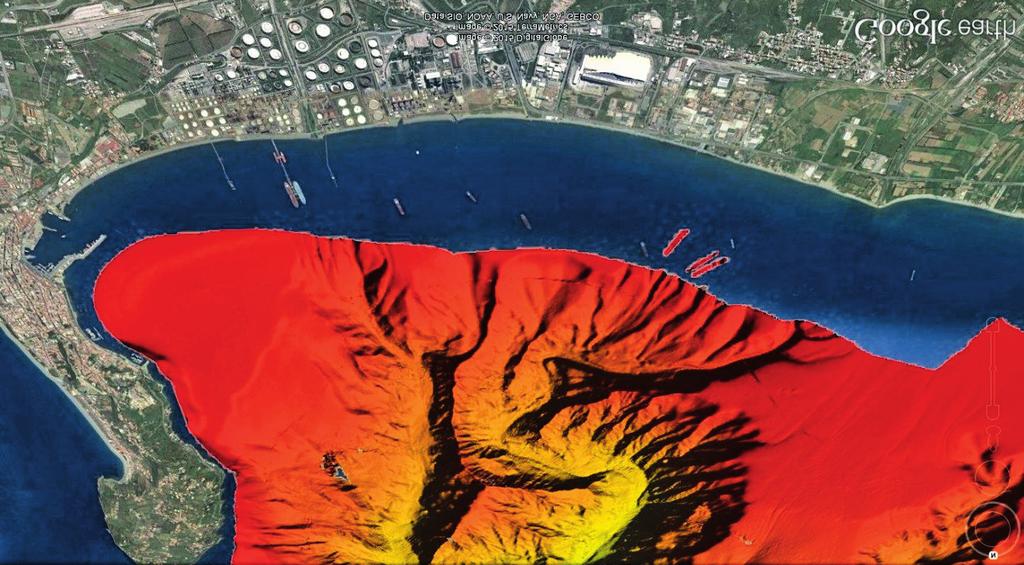 SUBMARNE CANYON DYNAMCS - Sorrento, taly, 15-18 April 2015 Figure 5. Shaded relief image of the head of the Milazzo canyon.