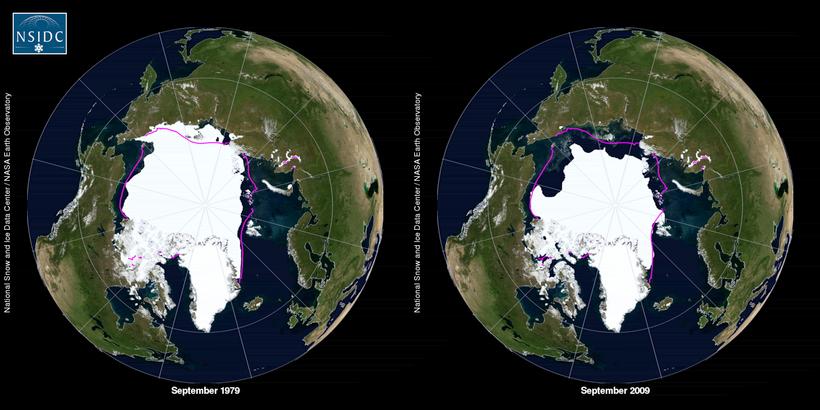 Sea ice extent (2009)