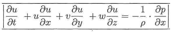 Euler and Bernoulli Force = mass * acceleration : Euler non viscous and incompressible fluid