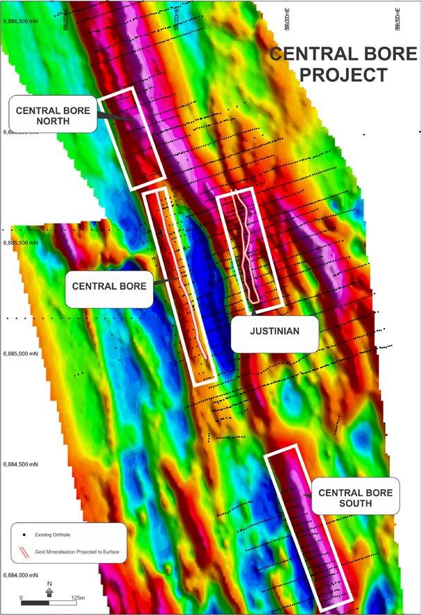 Central Bore Area High-Grade Gold Area Discovered by Gold Road in 2009 Found numerous deposits in 6km 2 area: Central Bore JORC resource 152,323 oz gold @ 9.