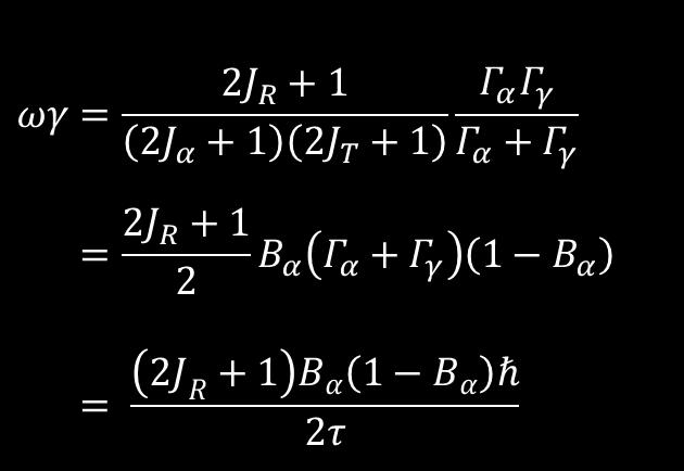 2.1 Introduction α decay branching ratio (B α