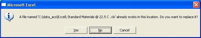 Saving Material Properties to an Excel Spreadsheet You may find it useful to have an Excel spreadsheet that contains the material properties of all those materials of interest to you.