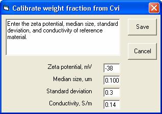 Computing zeta potential for bimodal size distributions Measuring weight fraction from cvi In some applications it is desirable to continuously estimate the weight fraction of the sample.