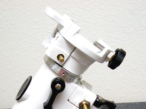 Attaching the Equatorial Mount The equatorial mount allows you to tilt the telescope s axis of rotation so that you can track the