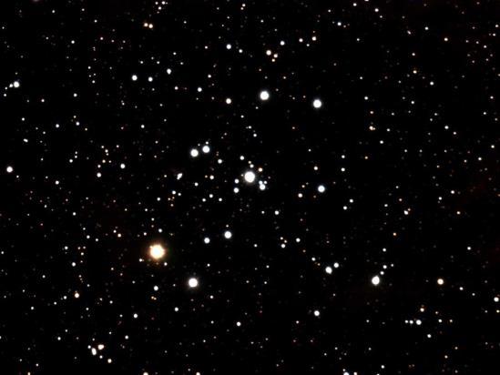 V729. The final shot is zoomed in on the open cluster NGC-2244. This image approximates the view of the cluster at higher magnification.