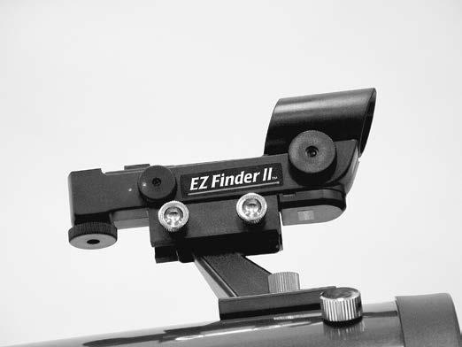 When you look through the EZ Finder II, the red dot will appear to float in space, helping you locate even the faintest of deep-sky Figure 7.