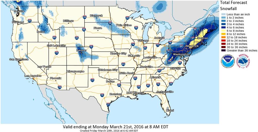 Snowfall Forecast http://w2.