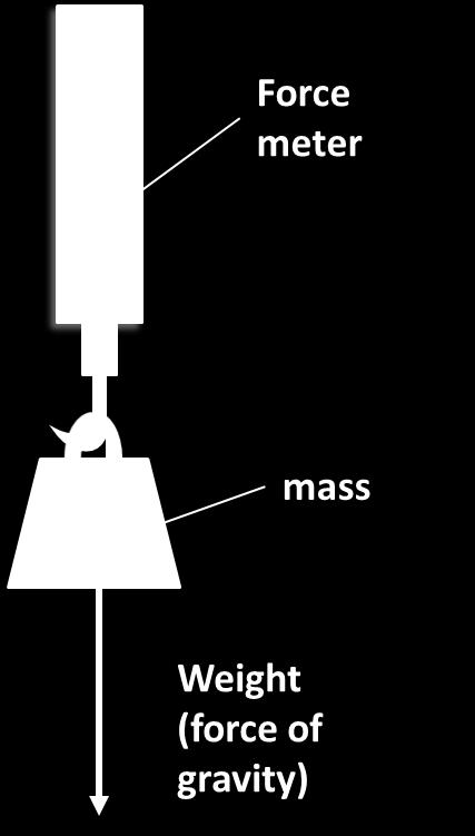 Measuring Mass and weight Weight can be measured with a spring balance, where the mass can