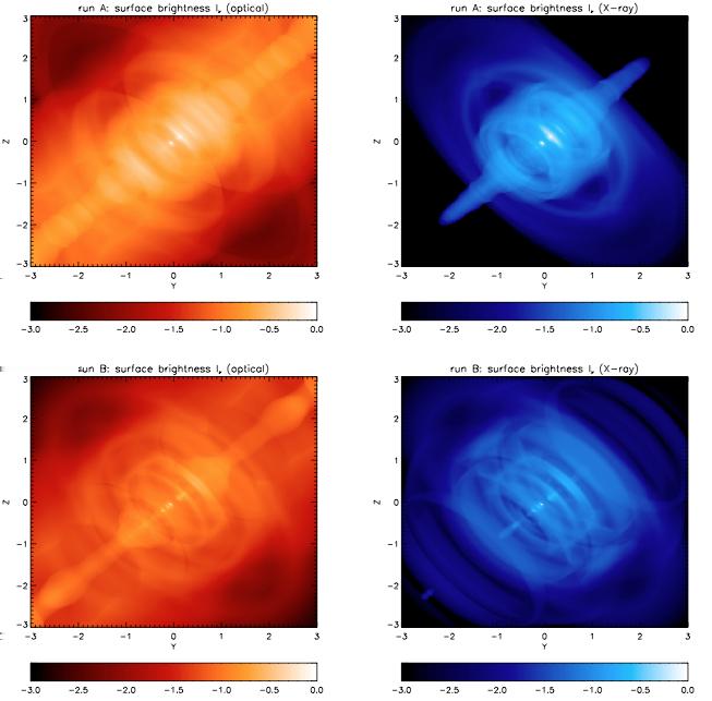 Current 2D MHD simulation assume pulsar power depends on polar angle create toroidal structure in the advective flow surrounding central pulsar