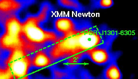 HESS J1303-631: X-rays Slice on XMM X-ray source associated to the pulsar Width ~90
