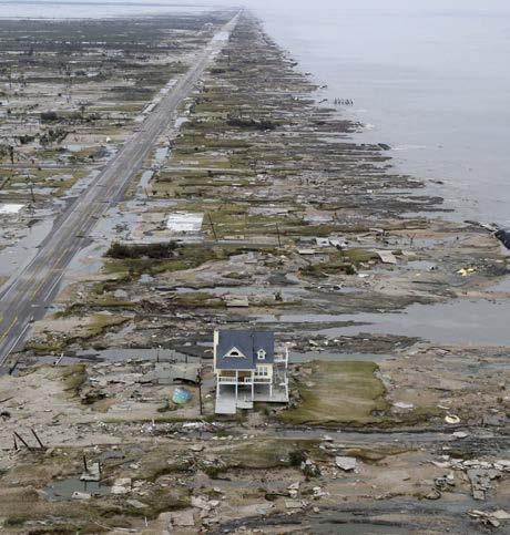 destroyed -All 200 houses on Holden Beach were destroyed -$5 million