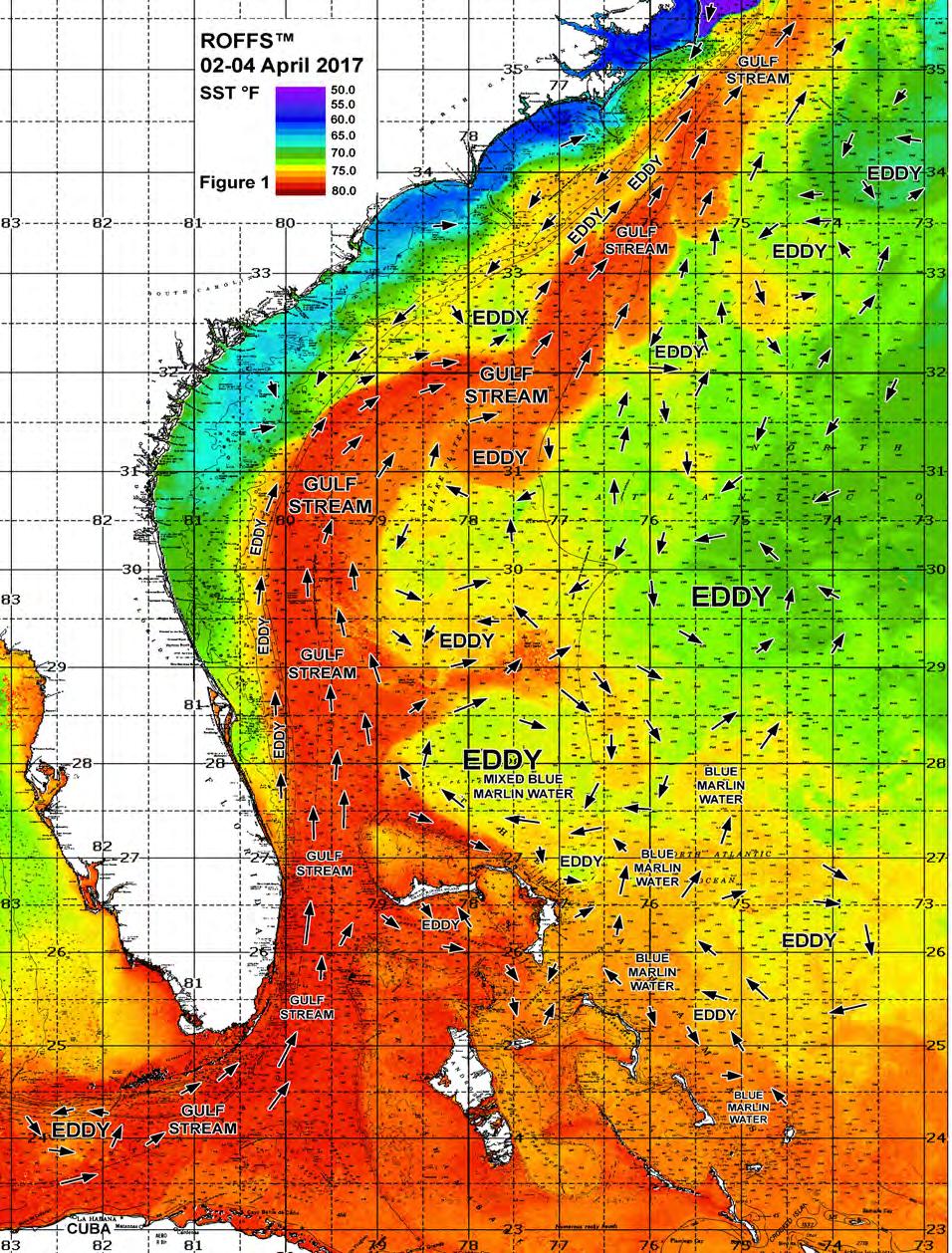 Figure 1: This year s Florida Keys to Cape Hatteras, NC conditions were derived from a variety of infrared sensors to