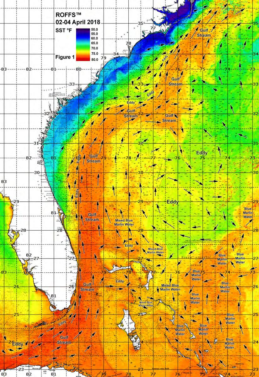Figure 1a: This year s Florida Keys to Cape Hatteras, NC conditions were derived from a variety of infrared sensors to