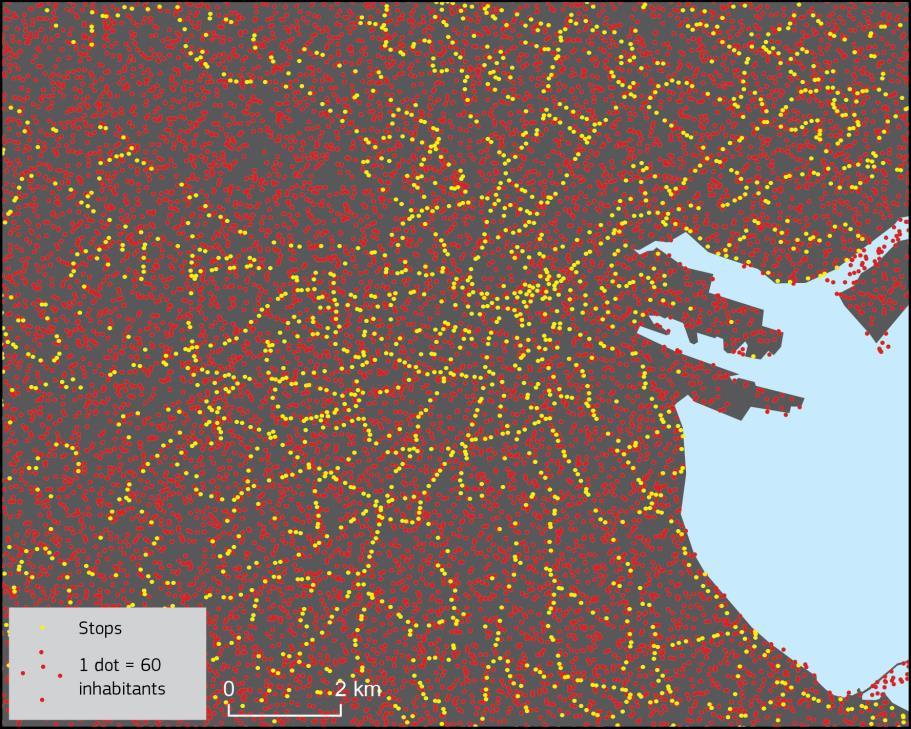 Spatial distribution of population matters No