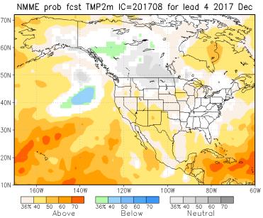 We see the CPC has a warmer bias across the country but feel like that is overdone, as CFSv2