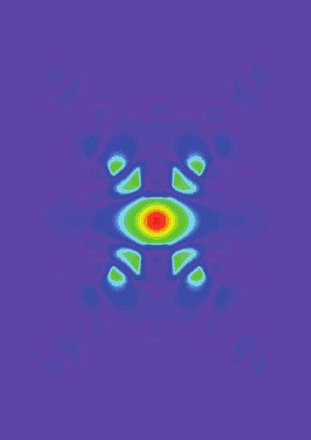 (a) band 392, z = 0 (b) band 393, z = 0 Min Max Fig. 12. Electric field patterns of the defect modes at the Brillouin zone center. The color plots correspond to E on the same plane z = 0 as in Fig.