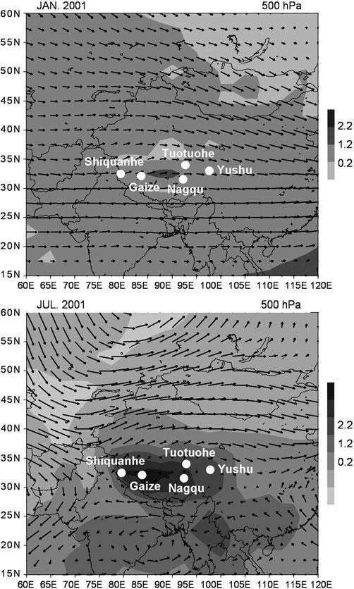 Yu and others: Oxygen-18 isotopes in precipitation on the eastern Tibetan Plateau 267 Table 3.